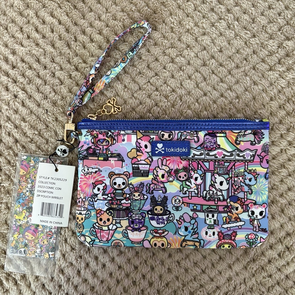NEW tokidoki Cotton Candy Carnival Zip Card Wallet Comic Con 2023